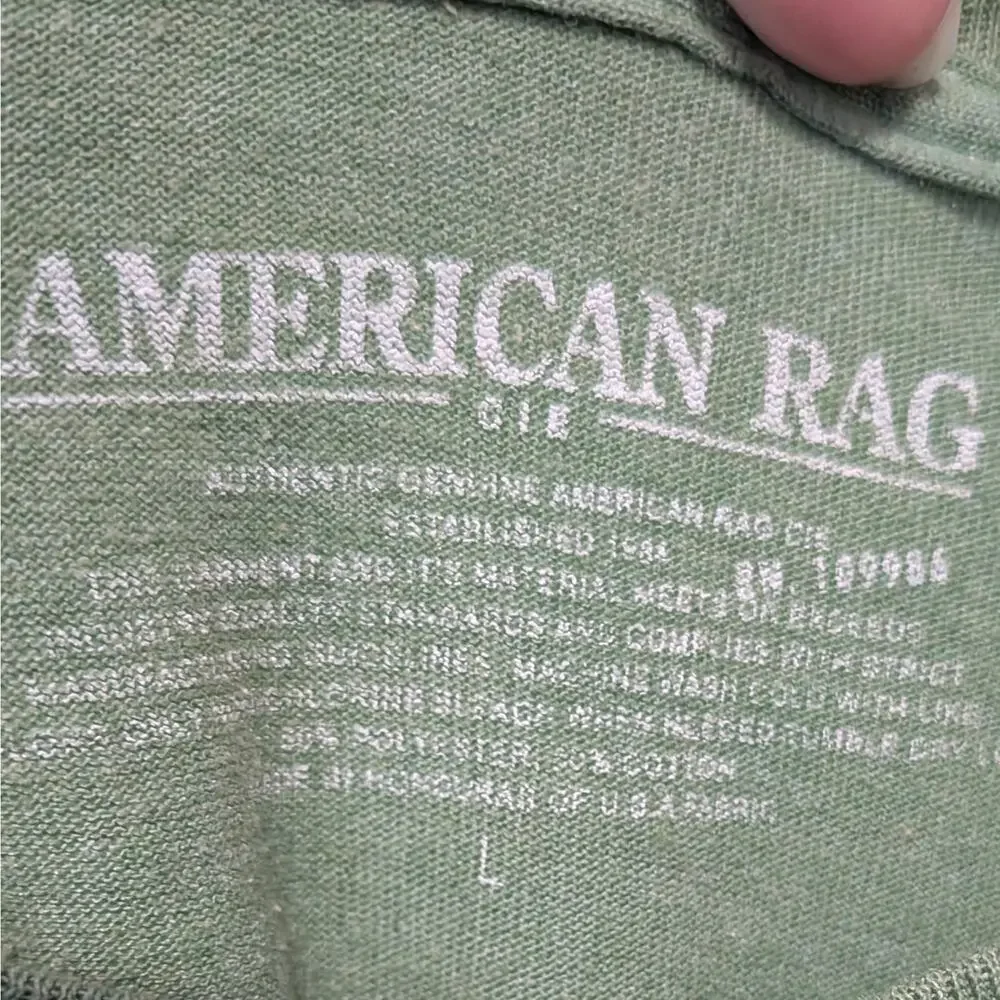 American Rag Trust Me I'm Irish Graphic T-Shirt Sz Lrg Sage Green St Patrick's